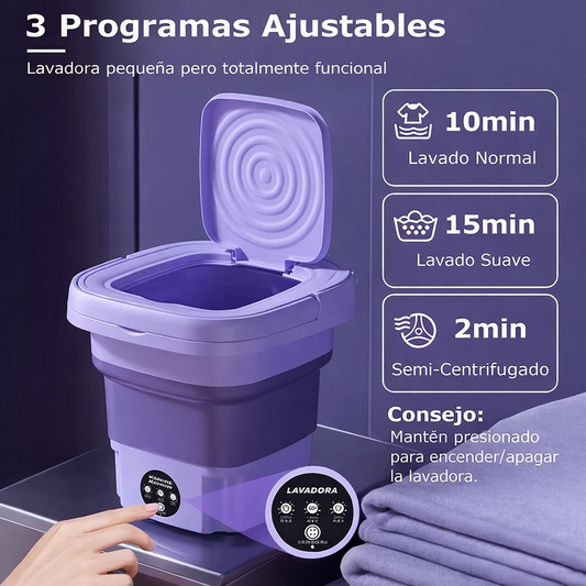 Mini Lavadora Portátil 8L
